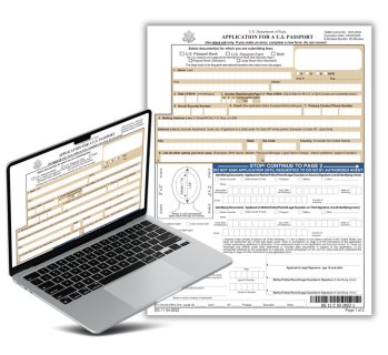 The printable copy of the DS-11 passport form